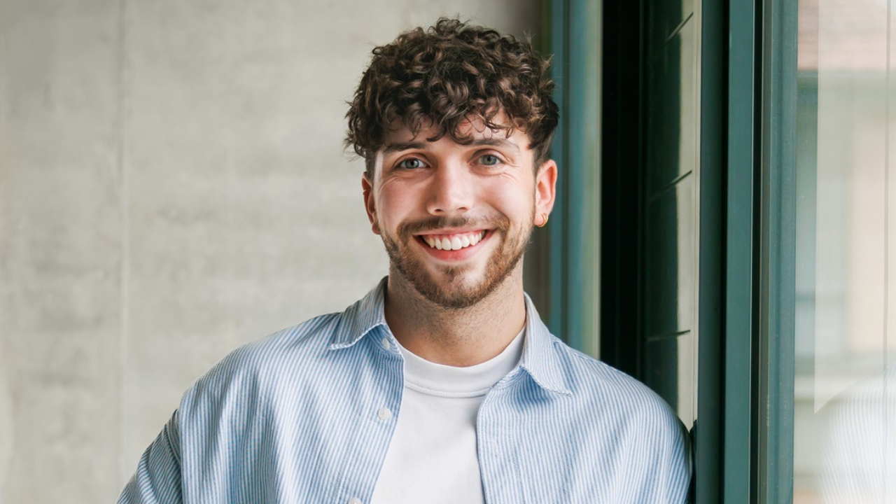 Young man smiling
