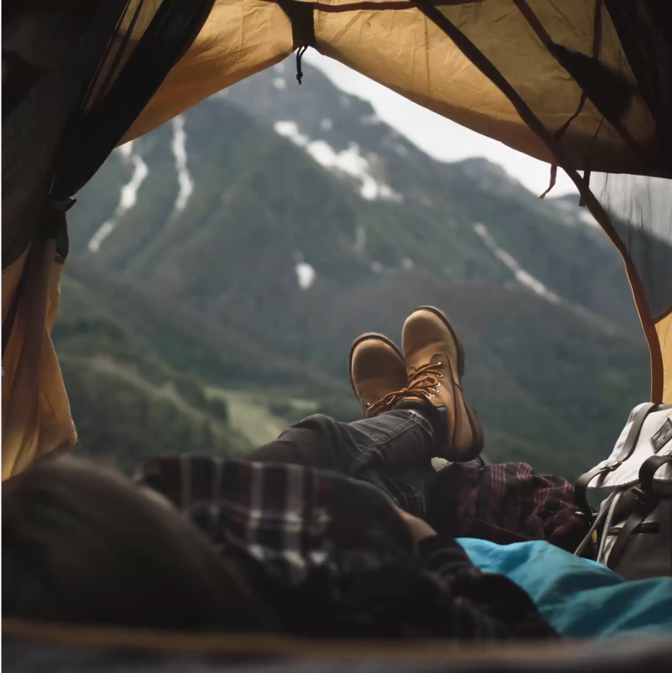 Cross-legged facing the mountain