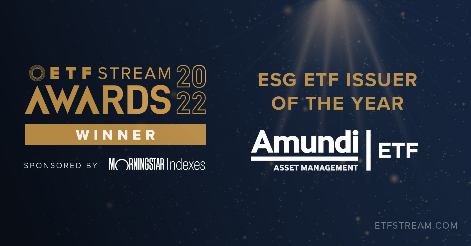 Amundi scoops top ESG ETF issuer award, again!