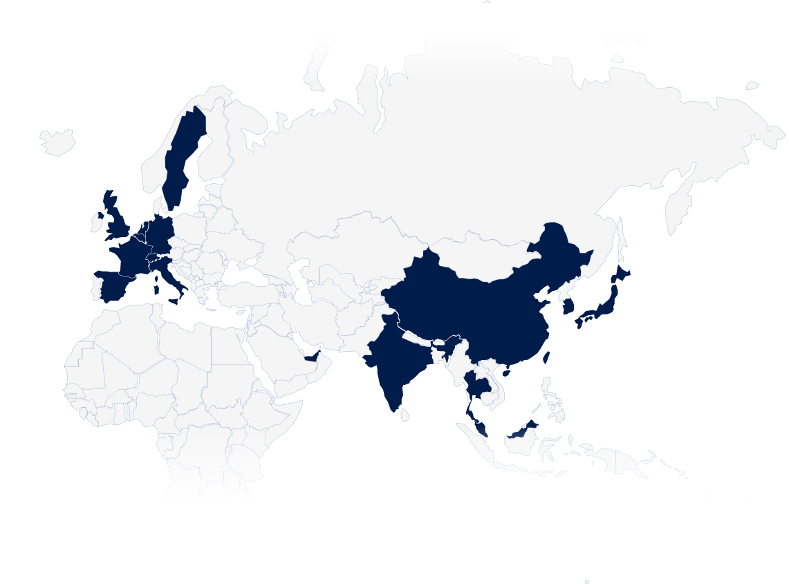 Amundi ETF world map