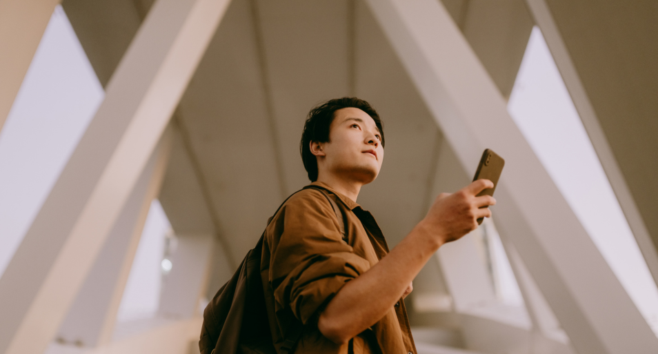 Man on his phone