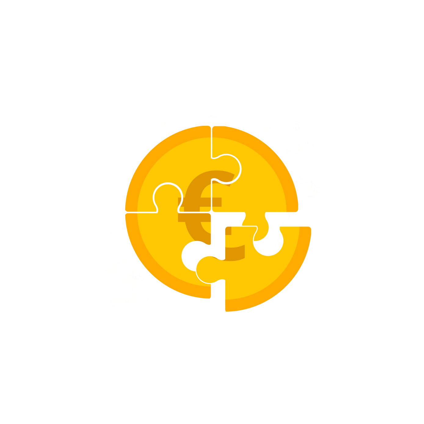 pièce d'or en puzzle
